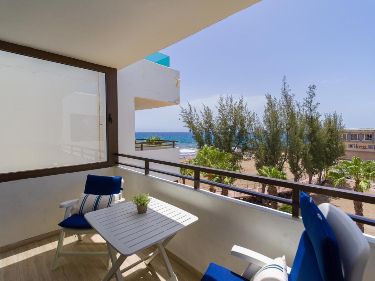 Precioso Apartamento En 1ª Linea De Mar San Agustin  Bagian luar foto